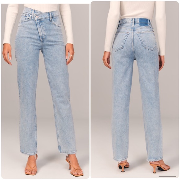 Abercrombie and Fitch Ultra High Rise 90s Straight Jeans Size 29 - Picture 1 of 7